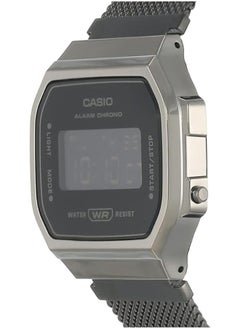 CASIO Casio Watch for Unisex A168WEMB-1BDF Digital Mesh Band Black  - Image 4