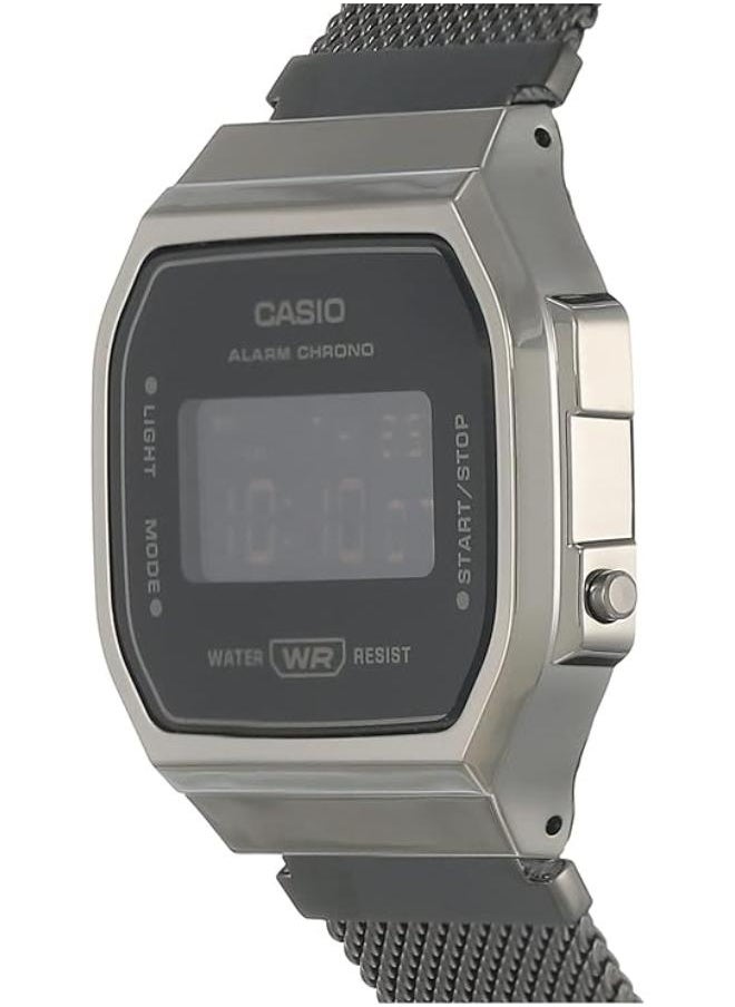 CASIO - Casio Watch for Unisex A168WEMB-1BDF Digital Mesh Band Black - Image 1