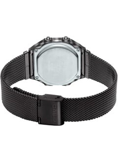 CASIO Casio Watch for Unisex A168WEMB-1BDF Digital Mesh Band Black  - Image 2