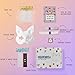 KemonoX Therian Cat Mask Kit with Star Eyes White Fleeced Cat Mask Base with Faux Fur Eye Mesh and Cat Like Fuzzy Fabric Felted for You Skip the Messy Work - Image 4