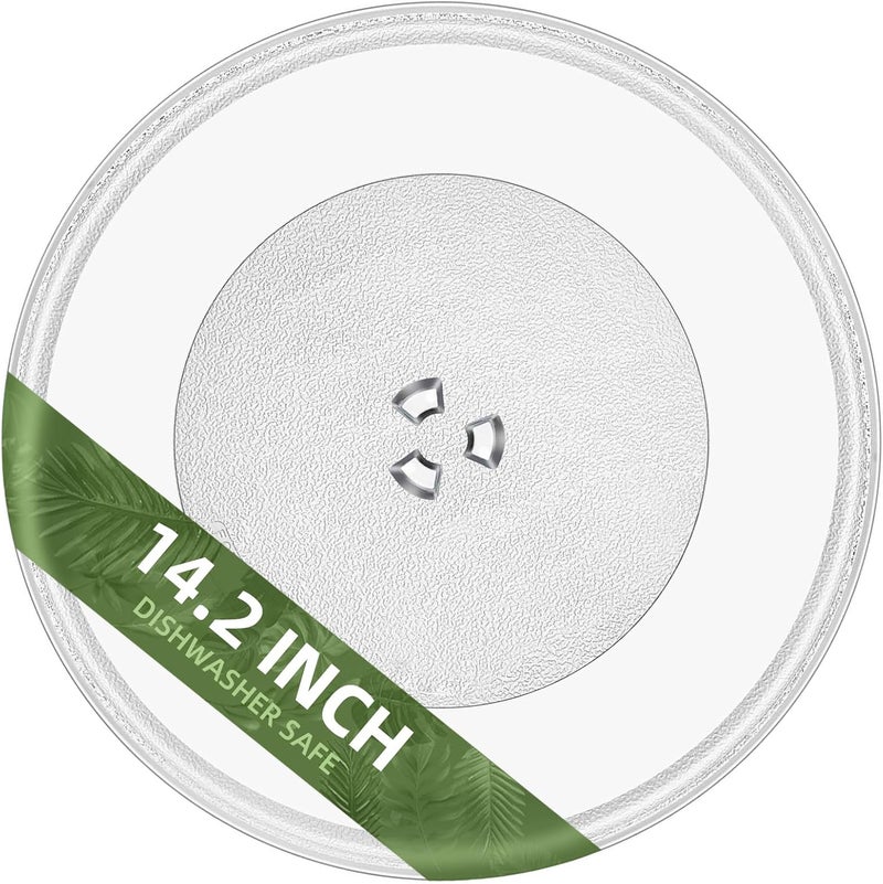 Gemroom 14.2" Microwave Glass Plate for LG Microwave Plate MJS47373304, 14 1/8 Inch Replacement Microwave Glass Plate Compatible with Frigidaire A13804901 - Image 1