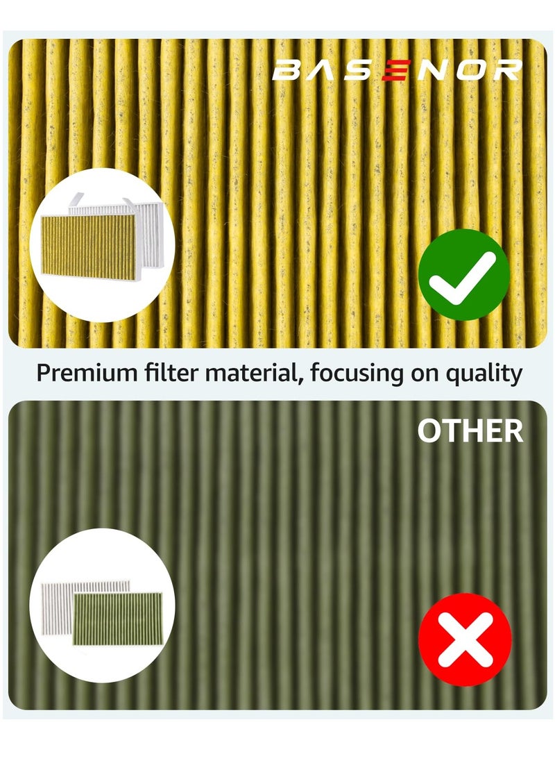 SYOSI Air Filter for Tesla Model Y Model 3 Filter Accessories Model Y 2016-2023, with Activated Carbon Replacement Cabin Air Intake Filter(Set of 2)  - Image 4