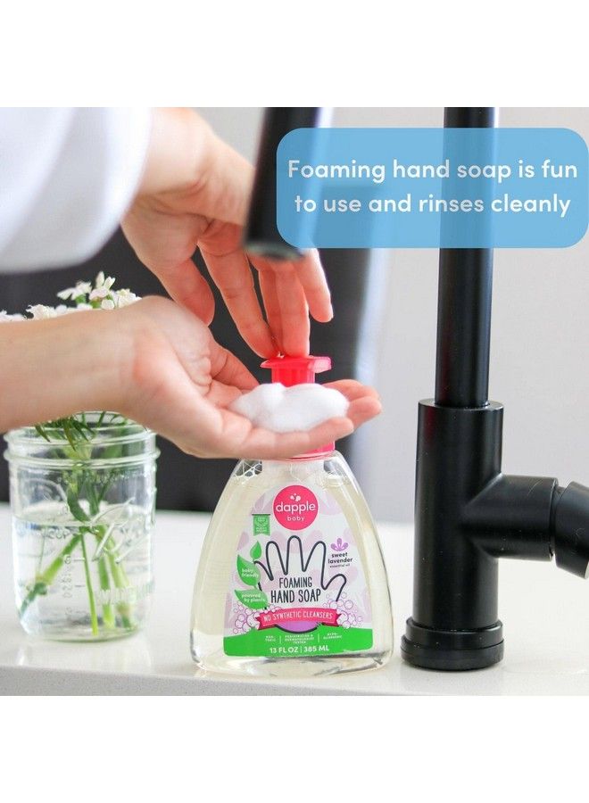 dapple Foaming Hand Soap Baby Lavender 13 Fl Oz Pump Bottle (Pack Of 3) Gentle Plant Based Hand Wash Baby Soap Hypoallergenic For Sensitive Skin - Image 5