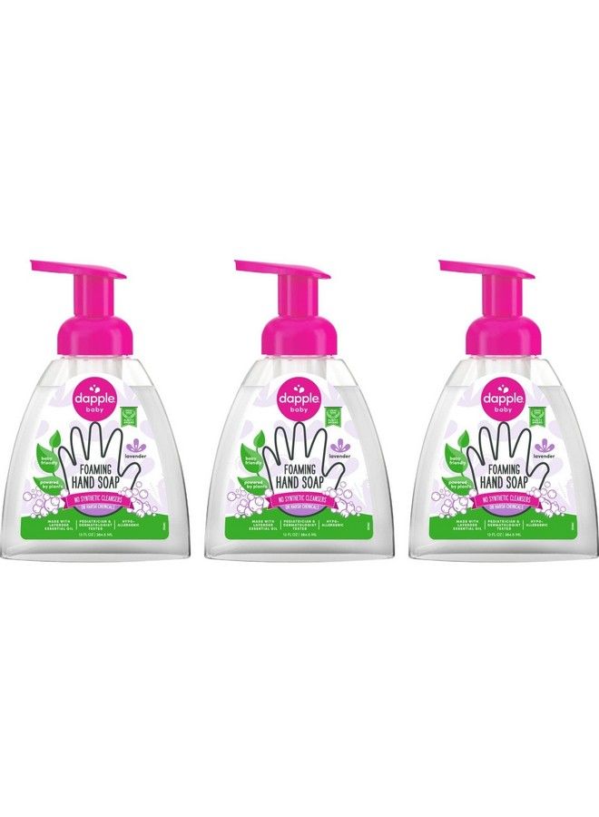 dapple Foaming Hand Soap Baby Lavender 13 Fl Oz Pump Bottle (Pack Of 3) Gentle Plant Based Hand Wash Baby Soap Hypoallergenic For Sensitive Skin - Image 2