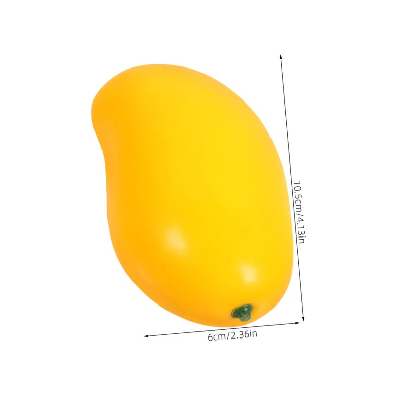 5 Pcs Artificial Mango Ornaments Simulation Fruit Decor For Home Photography Restaurant Displays Creative Storytelling Vibrant Decorative Props - Image 3