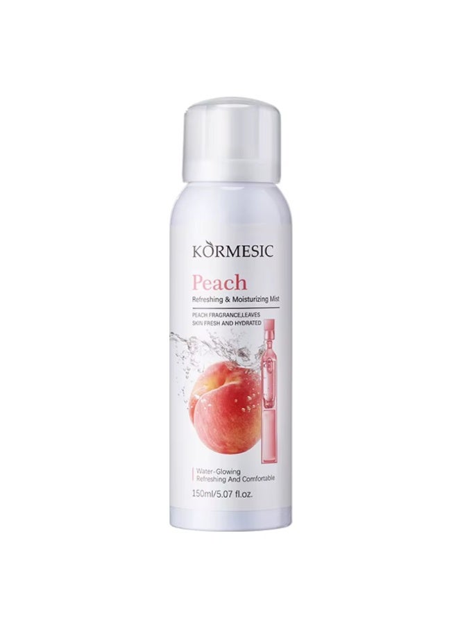 Kormesic 150ML Peach Mist Face Spray Hydrating Refreshing And Water-Glowing Mist with Peach Fragrance Moisturizing Facial Peach Mist Spray Leaves Skin Fresh And Hydrated - Image 1