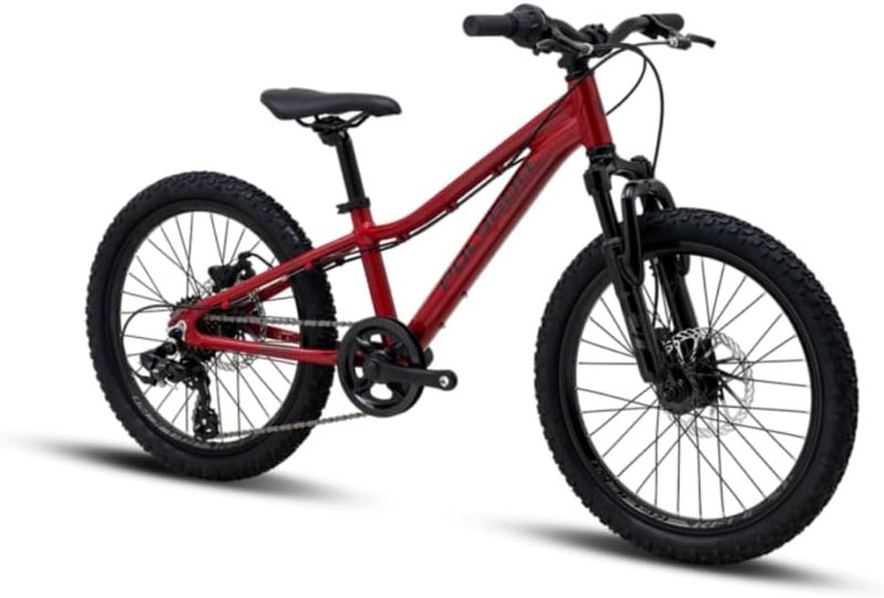 Polygon Relic 20 Kids Mountain Bike | 20-Inch Wheels | Shimano 1x6 Speed | Mechanical Disc Brakes|AL6 Alloy Frame | Red | Youth MTB Bicycle | Small - Image 3