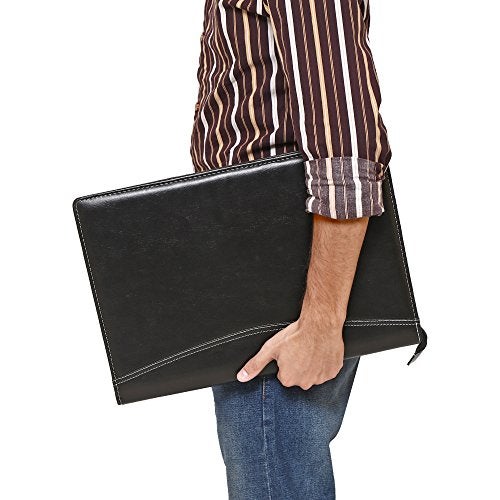 AmazingHind Leatherette Files for documents.File folders for documents.Certificate File Holder to Store Your documents (B4, B4Black_20Leafs) - Image 5