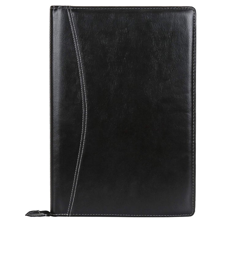 AmazingHind Leatherette Files for documents.File folders for documents.Certificate File Holder to Store Your documents (B4, B4Black_20Leafs) - Image 1