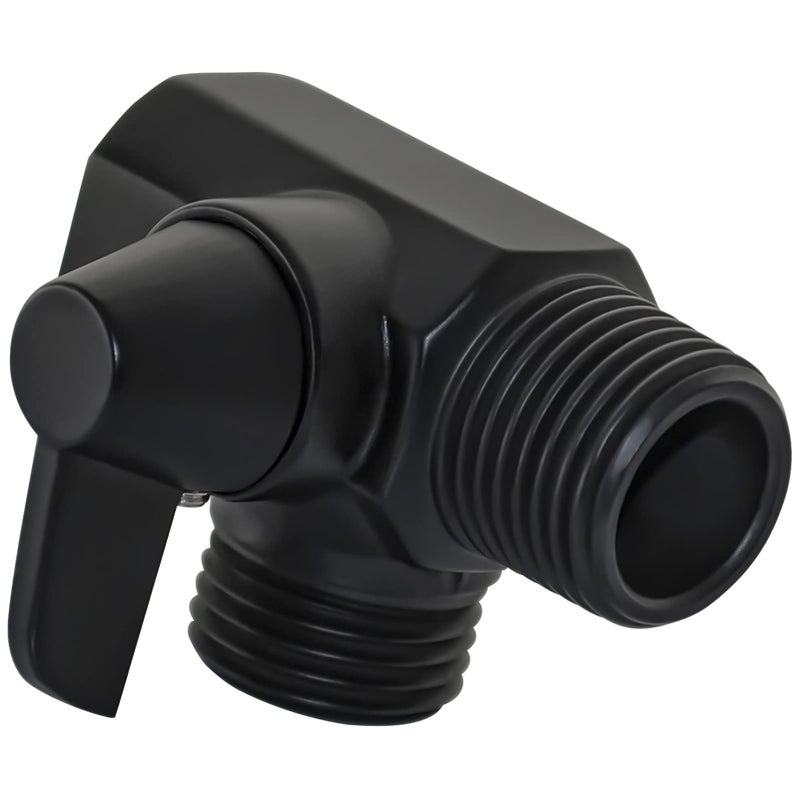 Tearel 2 Way Shower Arm Diverter Valve for Hand Held Showerhead, Matte Black - Image 2