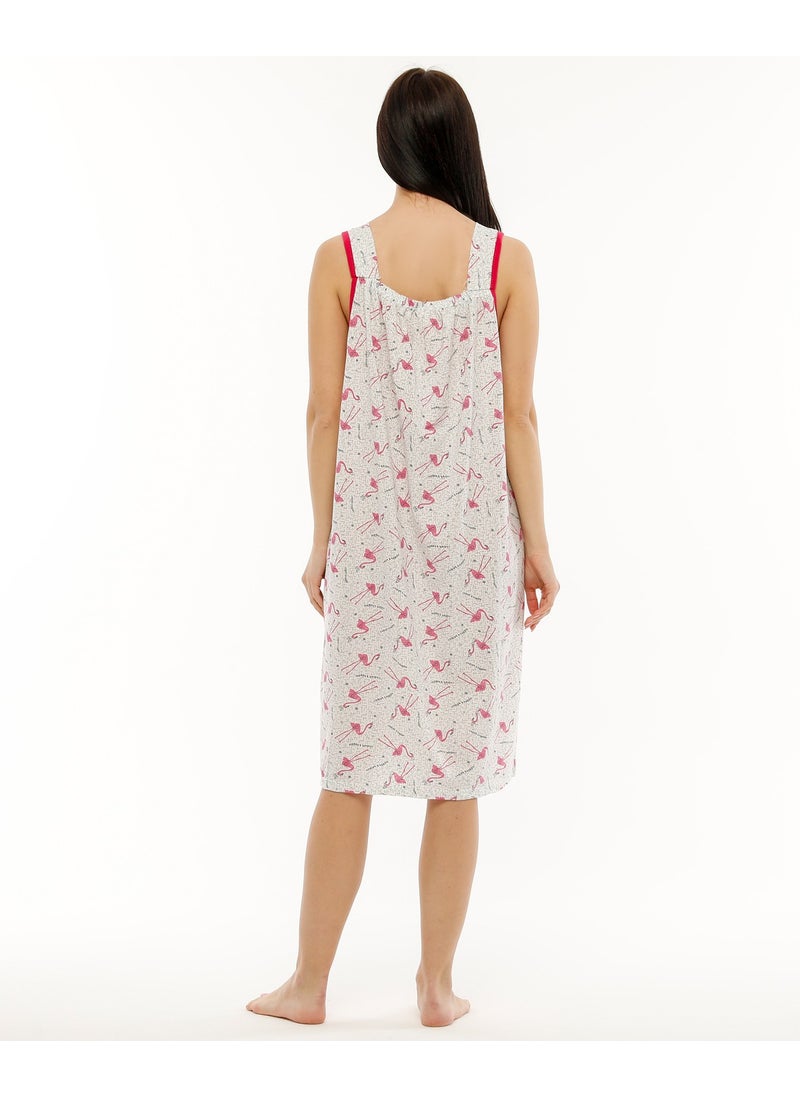 Seva Thick Strap Cotton Combed Fabric Comfortable Fit Nightgown  - Image 5