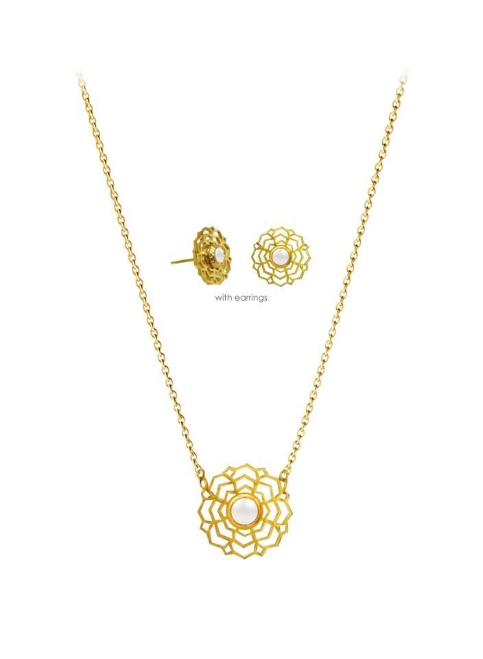 Alissa Necklace and Earring set Jewellery Set for Women Necklace Earring Set Gift for Wife Girlfriend Necklace Set - Image 5