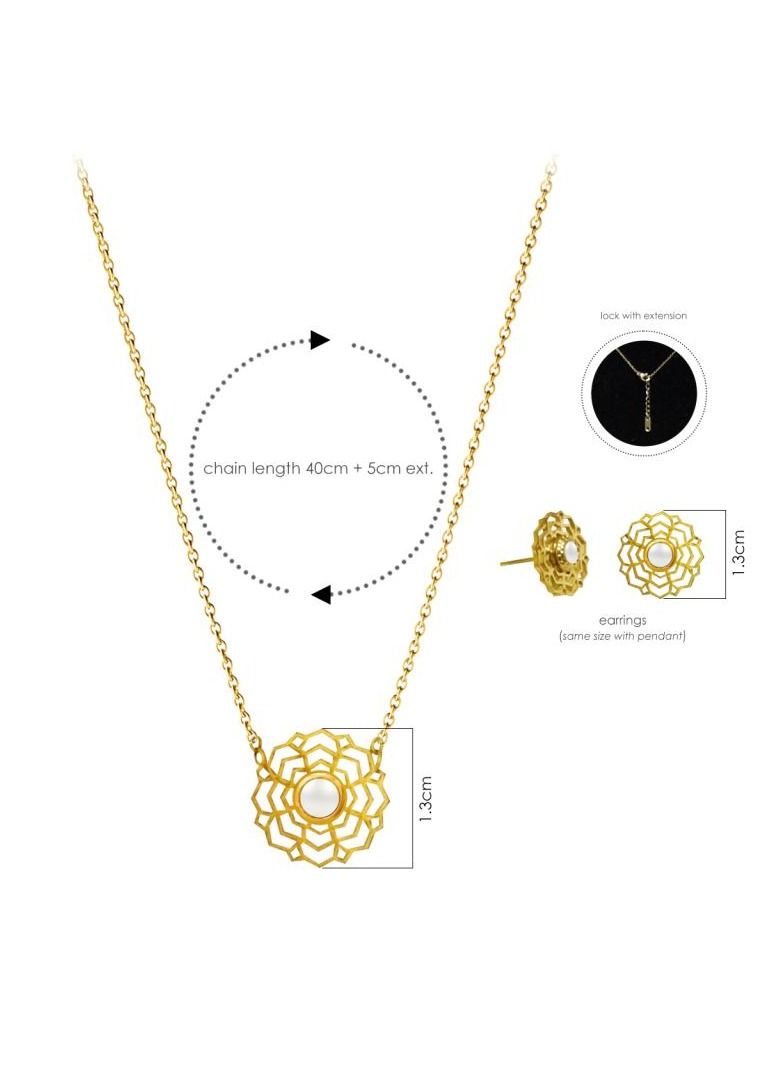 Alissa Necklace and Earring set Jewellery Set for Women Necklace Earring Set Gift for Wife Girlfriend Necklace Set - Image 2