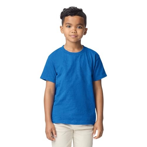 Gildan Youth DryBlend T-Shirt, Style G8000B, 2-Pack, Royal, Large - Image 2