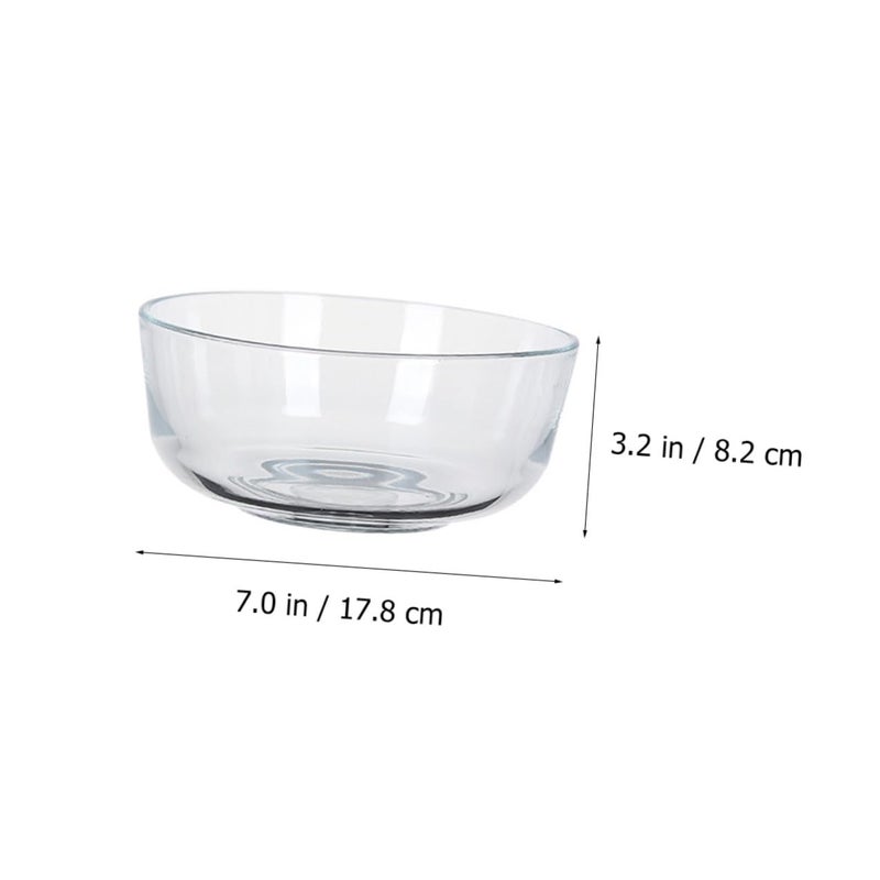 Thickened Heat Resistant Glass Salad Mixing Bowls Set 3 Pieces For Kitchen Serving - Image 3
