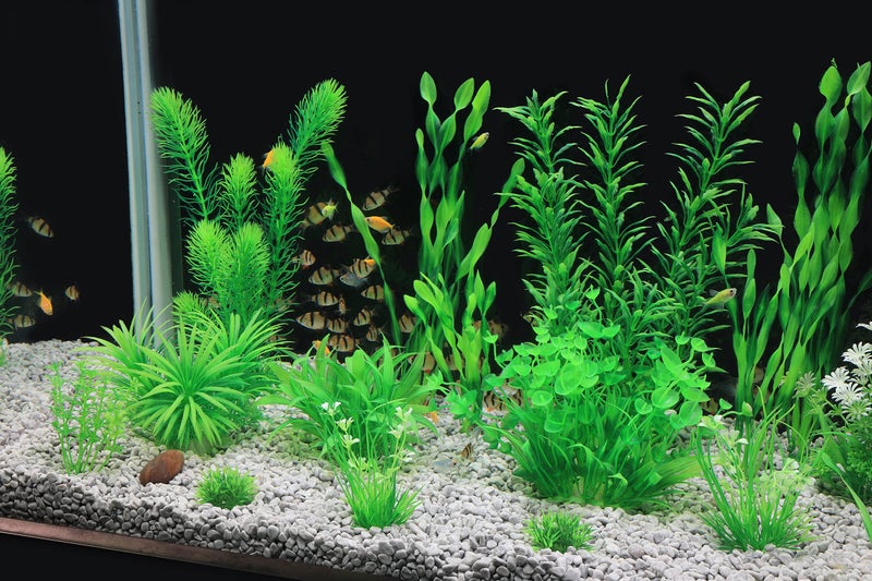 MyLifeUNIT Aquarium Plants, 20 Pack Artificial Fish Tank Plants for Aquarium Decorations (Green) - Image 4
