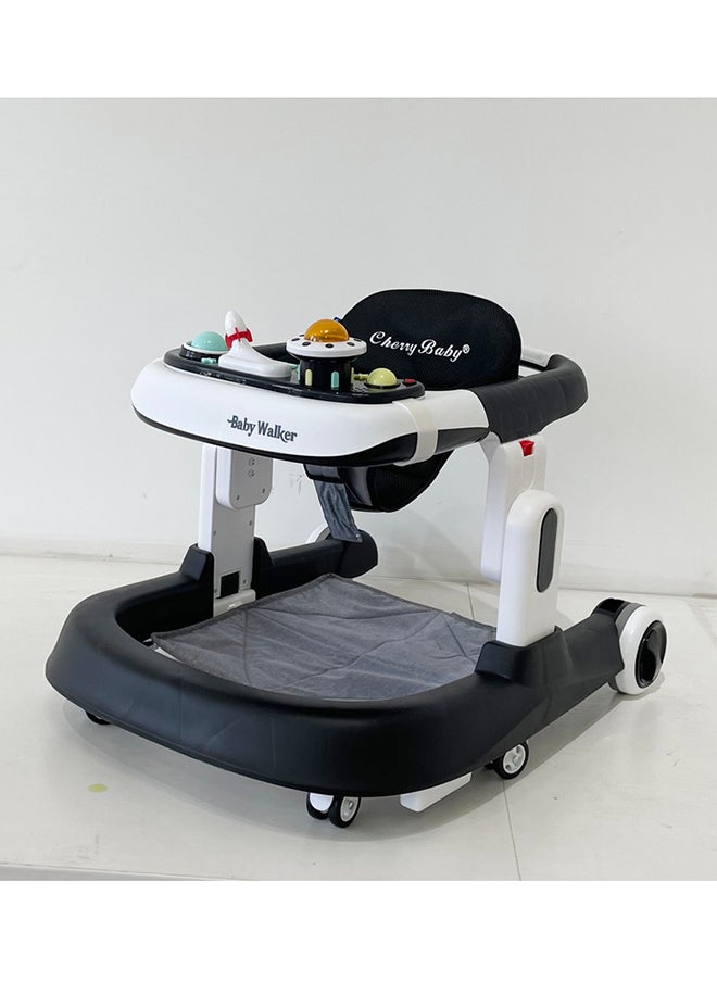 kiddoz Multifunctional Walker with Toy Tray (BLACK)  - Image 1