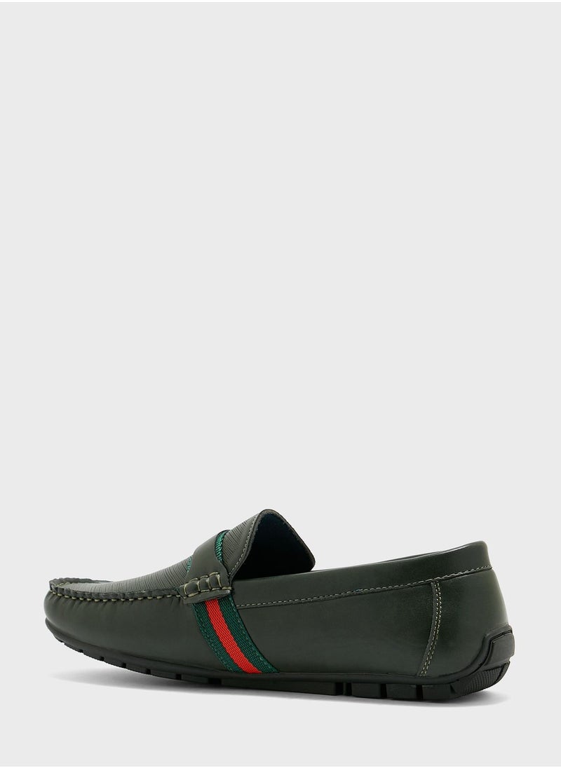 Robert Wood - Safiano Texture Formal Loafers - Image 1