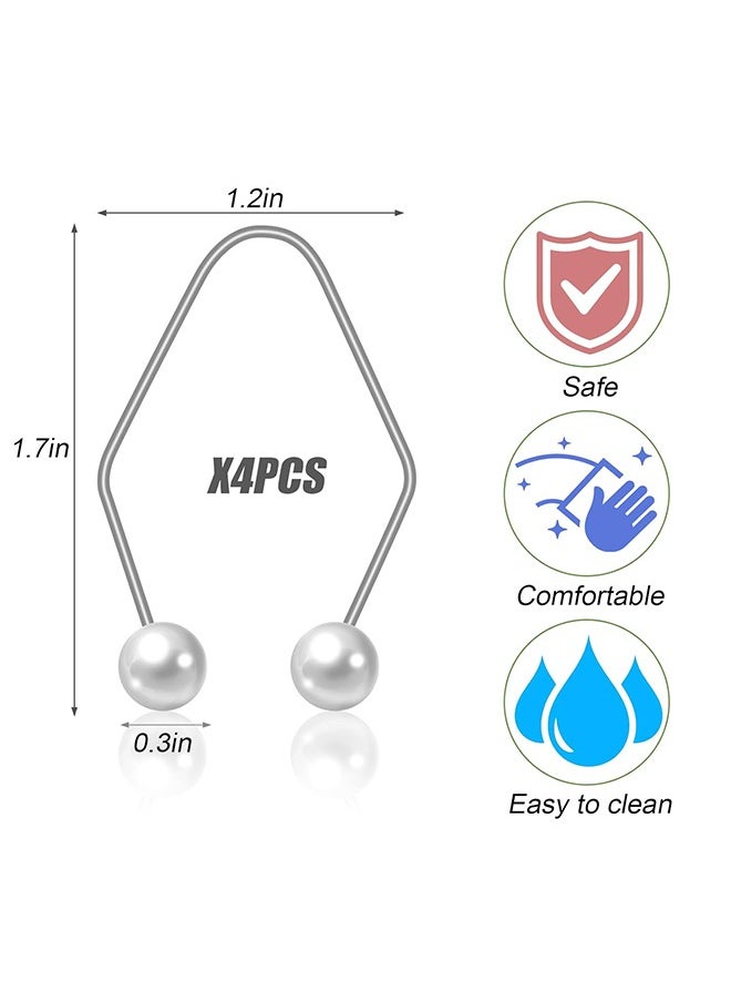 HY 4 Pcs Dimple Maker for Cheeks Clip, Raise The Corners of The Mouth Mouth Exerciser, Training Face Lift Beauty Smile Tool, Easy To Wear(silver, gold colors)  - Image 2
