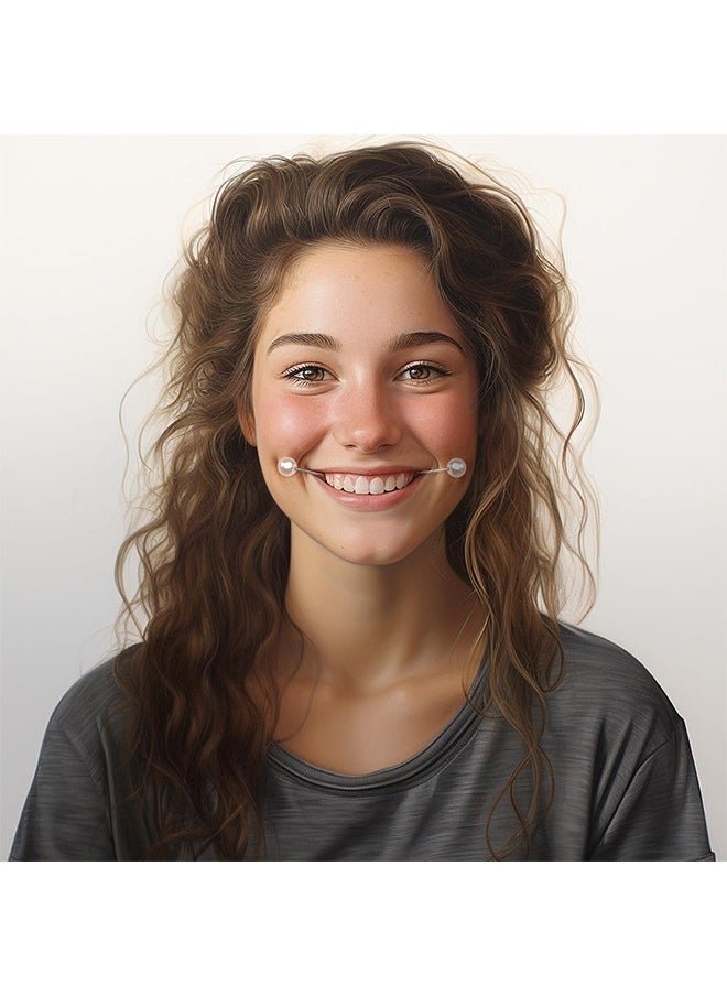 HY 4 Pcs Dimple Maker for Cheeks Clip, Raise The Corners of The Mouth Mouth Exerciser, Training Face Lift Beauty Smile Tool, Easy To Wear(silver, gold colors)  - Image 5