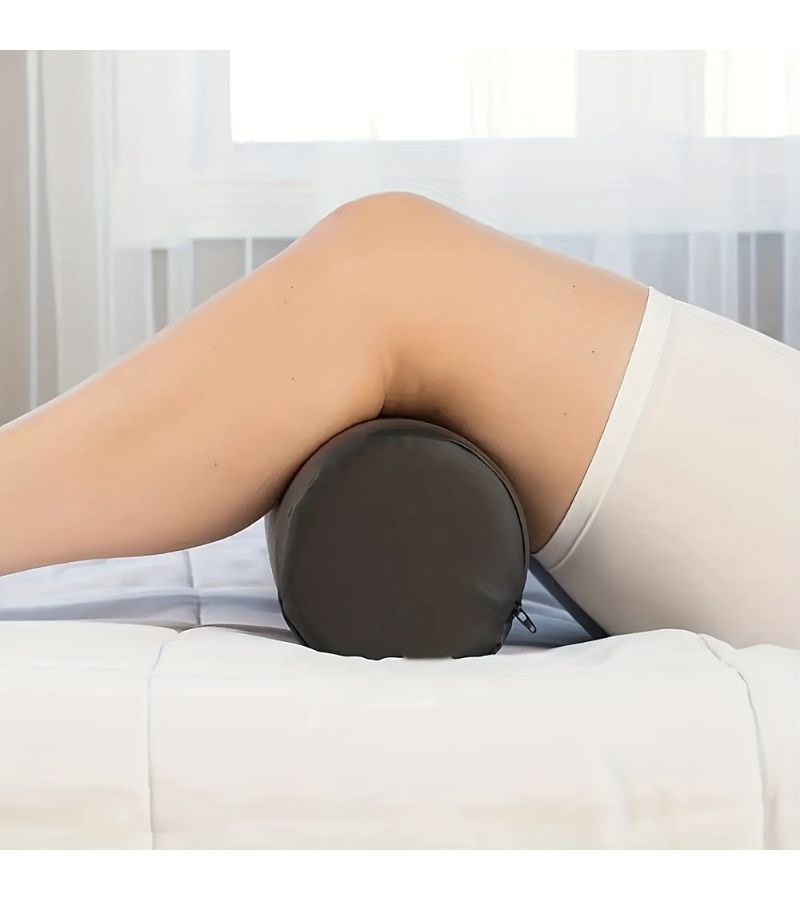 Black Heavy Duty Massage Pillow For Cervical Lumbar Pain Relief Spa Home Use - Image 2