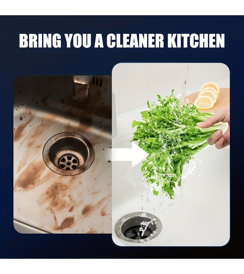 Upgraded Garbage Disposer Splash Guard 2pcs Black Sink Baffle Detachable Silent Ring Drain Plug Accessory - Image 2