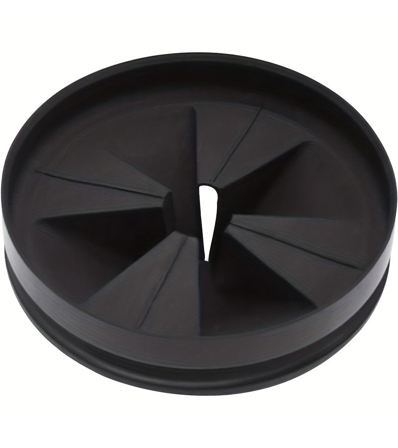 Upgraded Garbage Disposer Splash Guard 2pcs Black Sink Baffle Detachable Silent Ring Drain Plug Accessory - Image 1