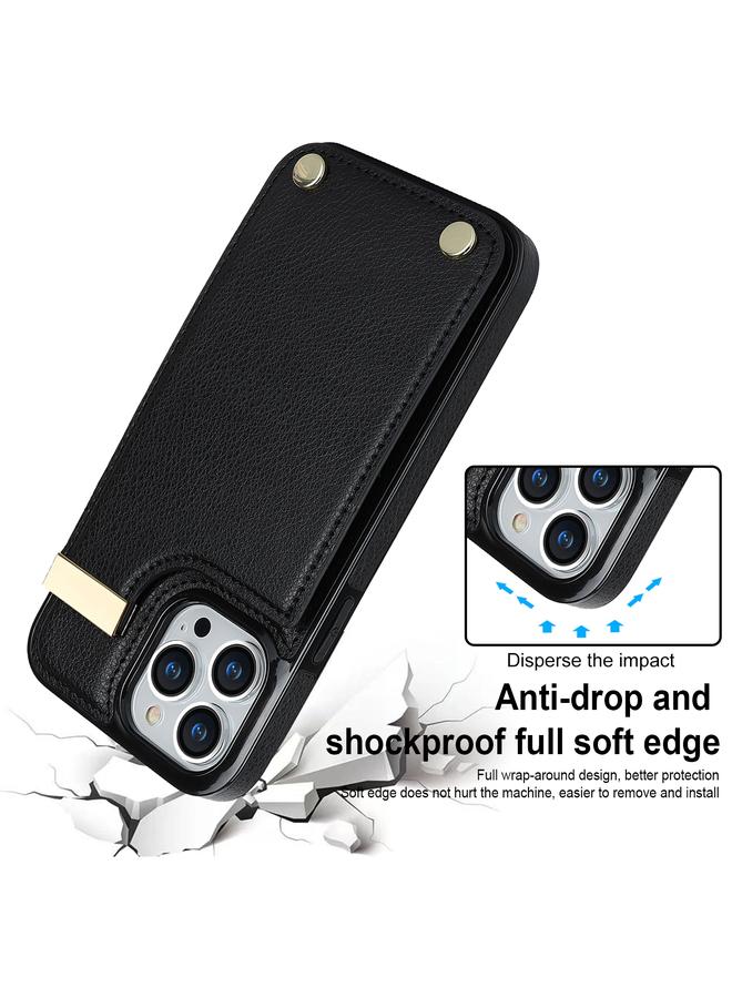 إيروريكس جراب لهاتف iPhone 11 Pro Max مزود بمشبك معدني وفتحات للبطاقات - Image 3