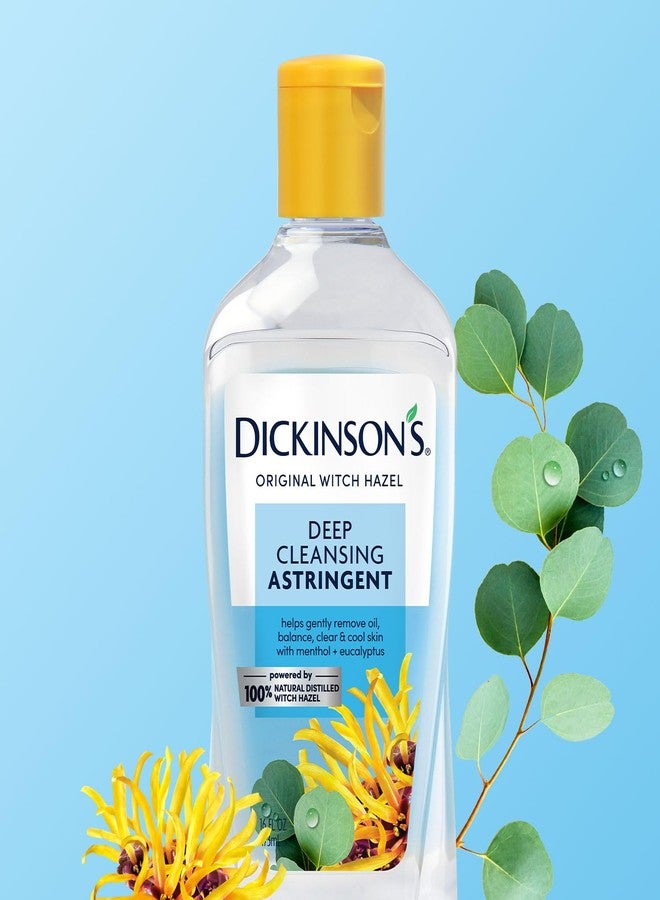 Dickinson's Enhanced Witch Liquid Hazel Deep Cleansing Astringent, Menthol And Eucalyptus, 92 % Natural Formula, 16 Fl. Oz. - Image 3