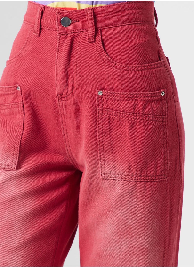 Ginger - Urban Minx High Waist Straight Leg Jeans - Image 1