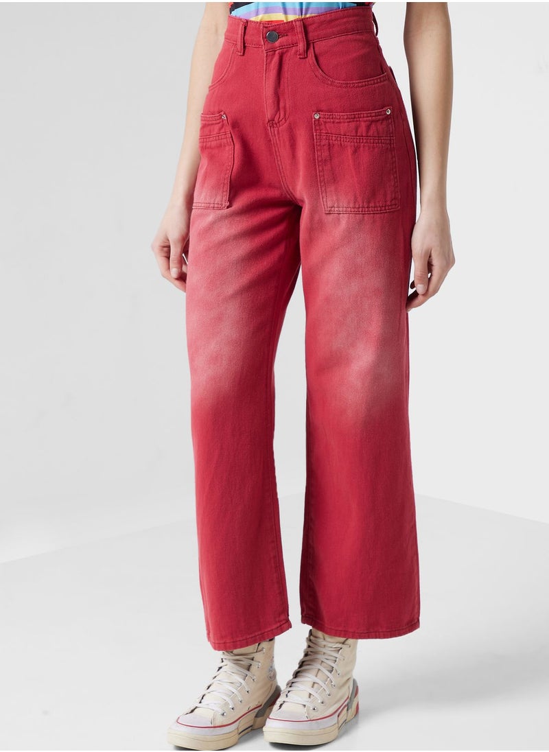 Ginger - Urban Minx High Waist Straight Leg Jeans - Image 1
