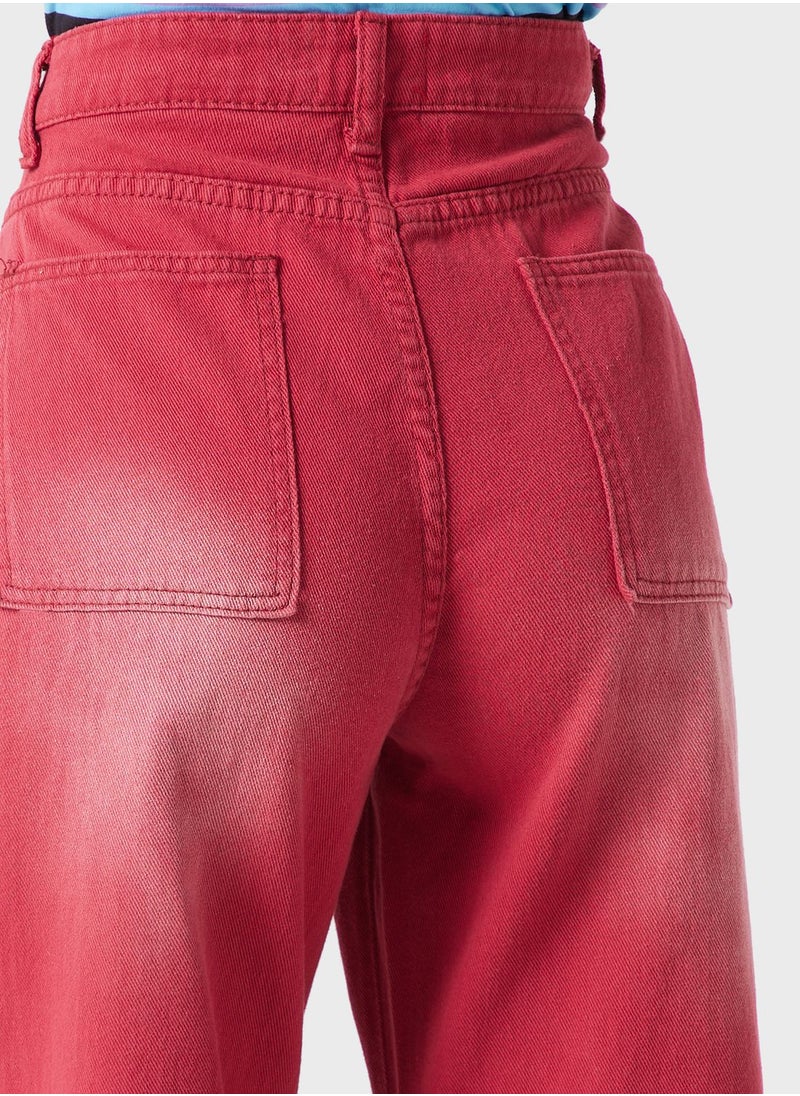 Ginger - Urban Minx High Waist Straight Leg Jeans - Image 1