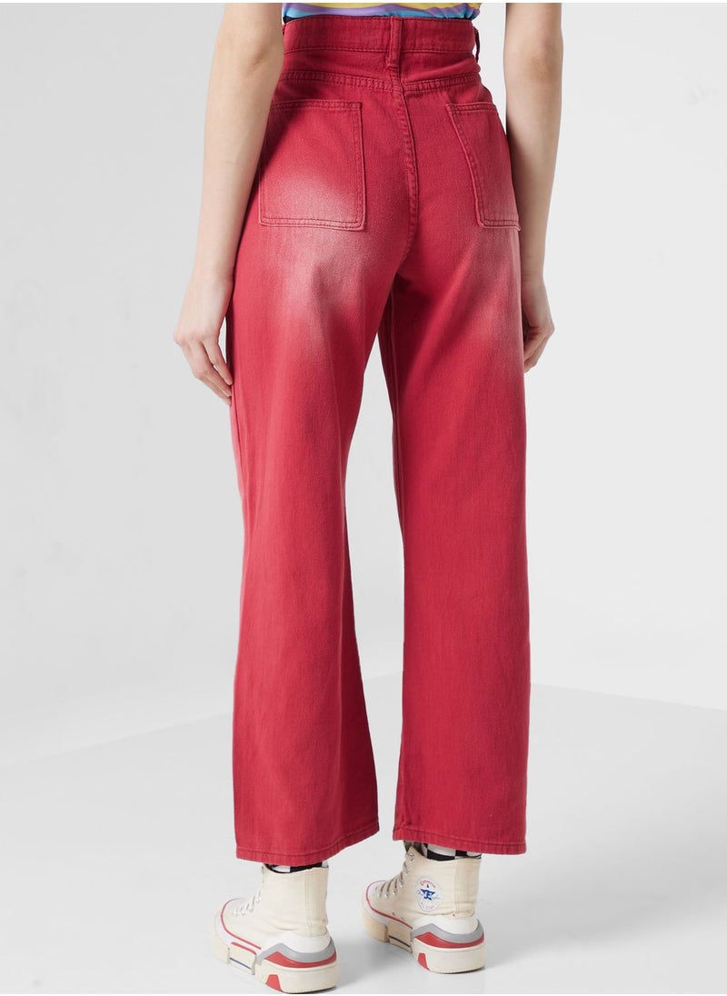 Ginger - Urban Minx High Waist Straight Leg Jeans - Image 1