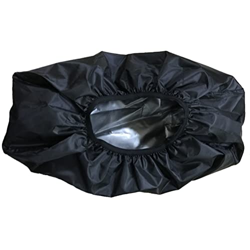 Oslimea Winch Cover Waterproof 420D Heavy Duty Dust-proof Winch Protection Cover for Electric Winches 8000-15000 lbs, Black - Image 1