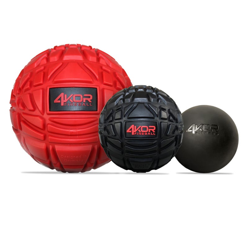 4KOR Fitness 4KOR Massage Balls for Trigger Point Therapy Myofascial Release Ball Muscle Relief for Back Neck Shoulder Foot Pain Fitness Massage Balls for Mobility Deep Tissue Release Ball