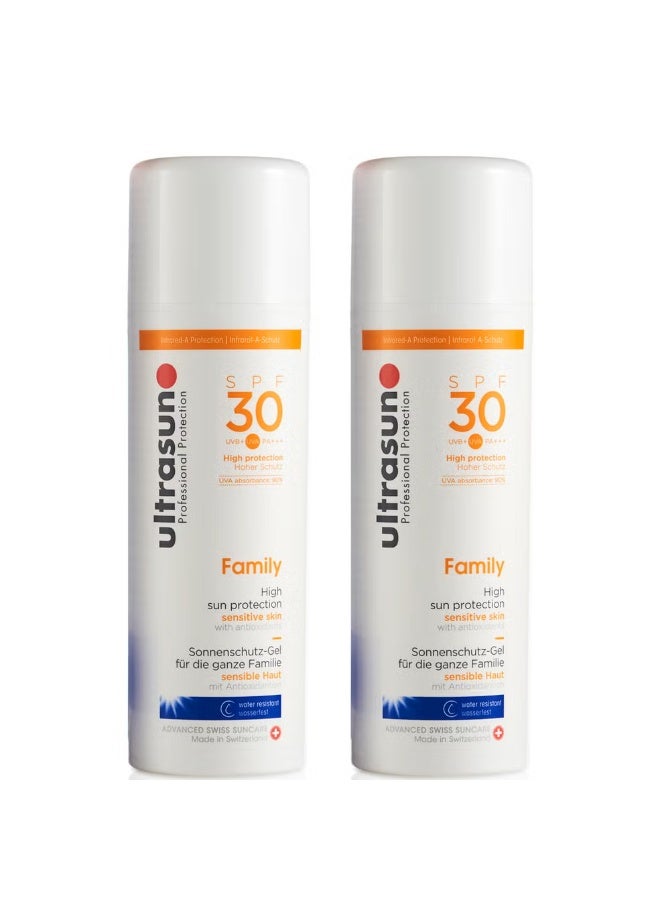 ألتراسن مجموعة ألتراسون فاميلي بعامل حماية من الشمس 30 - ثنائي فائق الحساسية (2 × 150 مل) - Image 1
