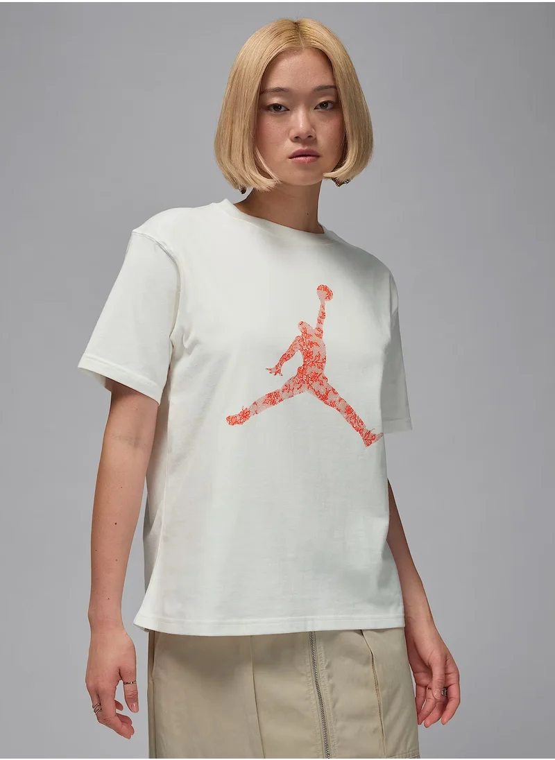 جوردن W J Brk Ss Gf Gfx Tee Lace