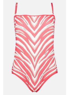 Michael Kors Women Allover Padded One Piece, Red  - Image 1