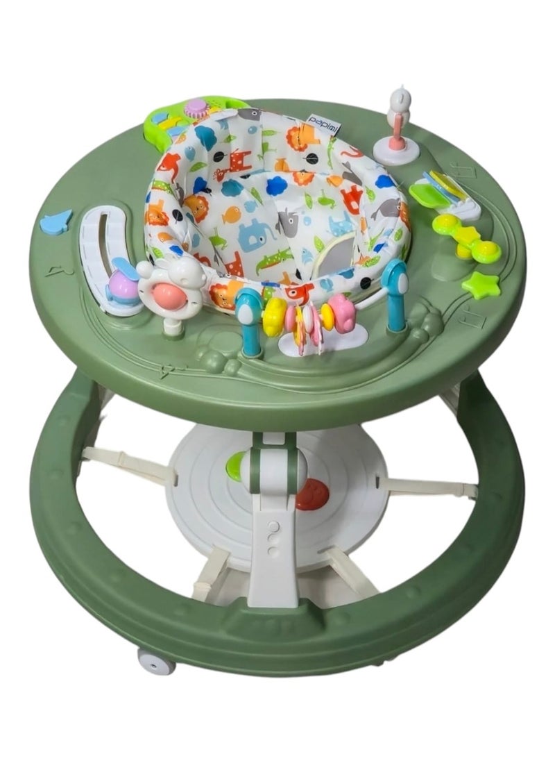 BABYCARA Baby Walker 5 in 1 Adjustable Heights 360 Rotate Seat Kids Learning Toys Early Educational  - Image 2