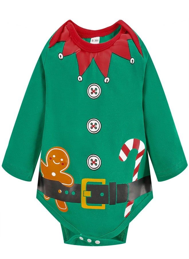 NUBEEHOHO Newborn Baby Elf Outfit Unisex Christmas Infant Clothes Set First Xmas Party Suit(6728 12-18M) - Image 3