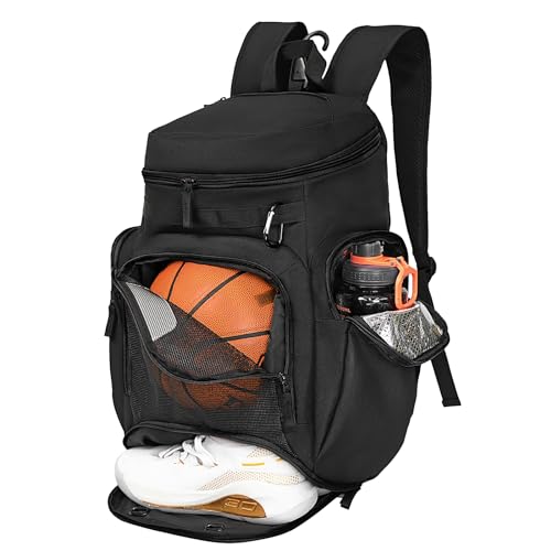 LARIPOP Basketball Backpack Large Sports Bag, Gym Bag with Ball Compartment and Shoe Compartment to Store Sports Shoes Water Bottles Laptops and Daily Necessities, Widely Used in Basketball, Soccer - Image 1
