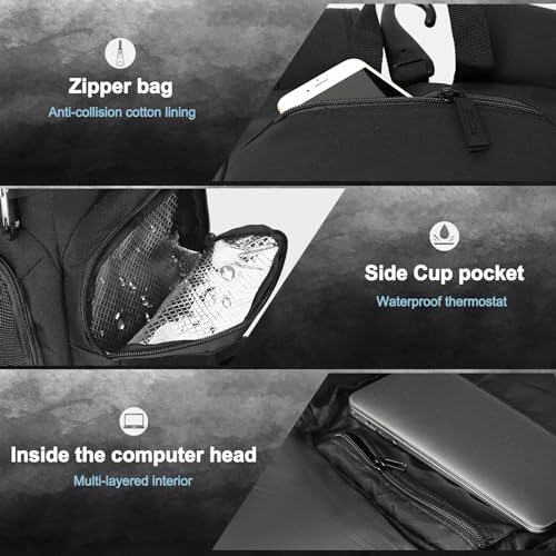 LARIPOP Basketball Backpack Large Sports Bag, Gym Bag with Ball Compartment and Shoe Compartment to Store Sports Shoes Water Bottles Laptops and Daily Necessities, Widely Used in Basketball, Soccer - Image 3
