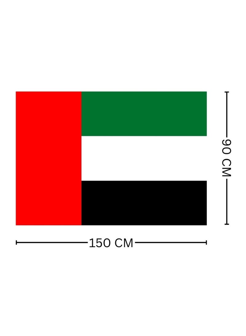 Aspire Books UAE National Flag 90x150cm – Premium United Arab Emirates Flag for Indoor & Outdoor Display, Events, National Day & Decorations - Image 1