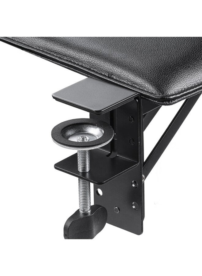 SANWA Sanye Ergonomic Armrest Lazy Wrist Rest Desktop Extension Board Pu Mouse Pad Easy Clean Sponge Filled Clamp-on No Drilling Steel Square Foldable Tok024 - Image 3