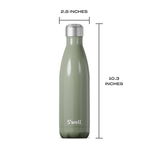 S'well Stainless Steel Water Bottle, 17oz, Mountain Sage, Triple Layered Vacuum Insulated Containers Keeps Drinks Cold for 36 Hours and Hot for 18, BPA Free, Perfect for On the Go - Image 4