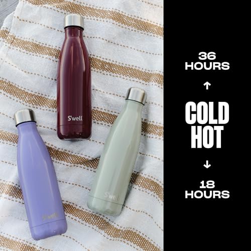 S'well Stainless Steel Water Bottle, 17oz, Mountain Sage, Triple Layered Vacuum Insulated Containers Keeps Drinks Cold for 36 Hours and Hot for 18, BPA Free, Perfect for On the Go - Image 2