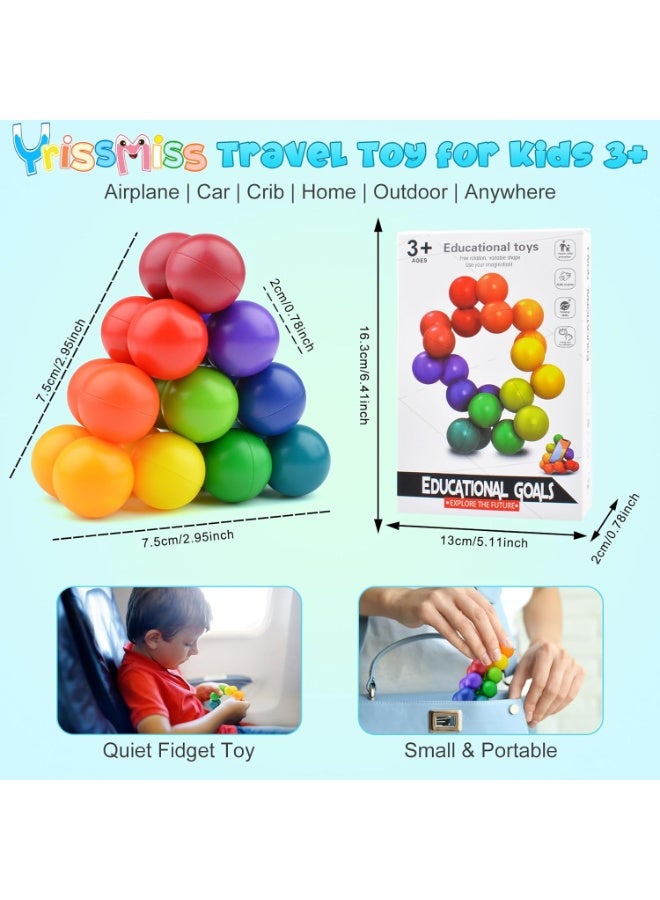 كاست ويف 2PCS الأطفال الحواس لعب التهيج، كرة التوحد وفرط الحركة لعب المكتب بارد، تهدئة السفر الطائرات الأساسية لعب لعبة 3-12 سنة، هدية عيد الميلاد للأطفال الفتيات المراهقات - Image 5
