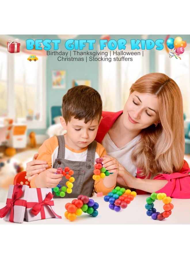 كاست ويف 2PCS الأطفال الحواس لعب التهيج، كرة التوحد وفرط الحركة لعب المكتب بارد، تهدئة السفر الطائرات الأساسية لعب لعبة 3-12 سنة، هدية عيد الميلاد للأطفال الفتيات المراهقات - Image 2