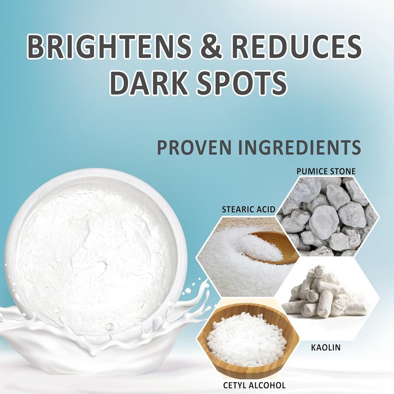 ECOLYTE+ La Parisienne Diamond Skin Whitening Massage Cream - 500g, Intensively Hydrating, Brightening, and Exfoliating Formula - Image 3