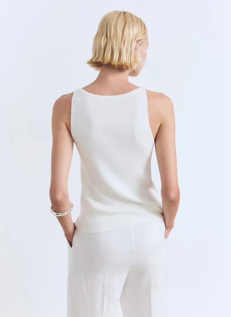 مانجو بلوزة محبوكة ناعمة